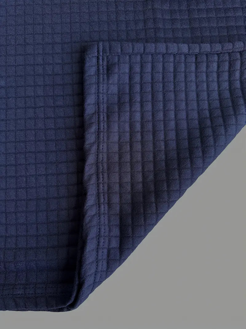 MONVIEL | Textured Long-Sleeve Polo