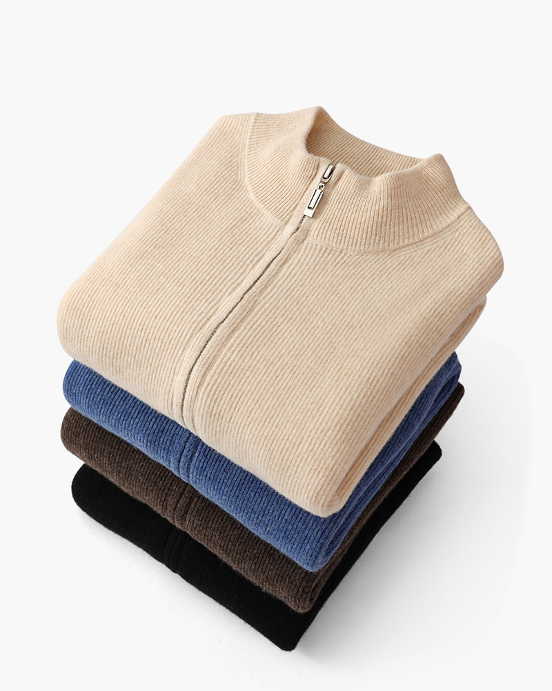 MONVIEL | CASHMERE ZIP-UP