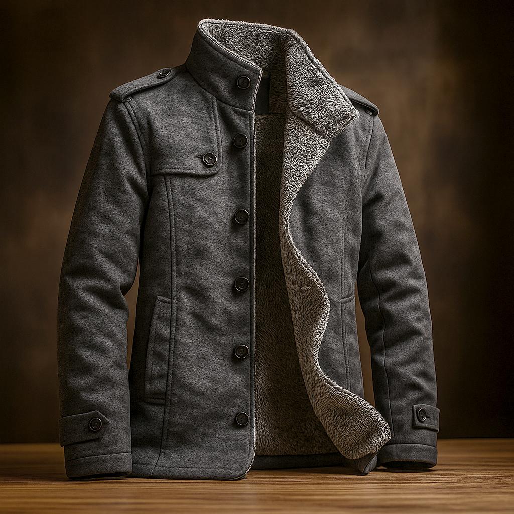MANSSINO™ | Merino-Lined Suede Coat