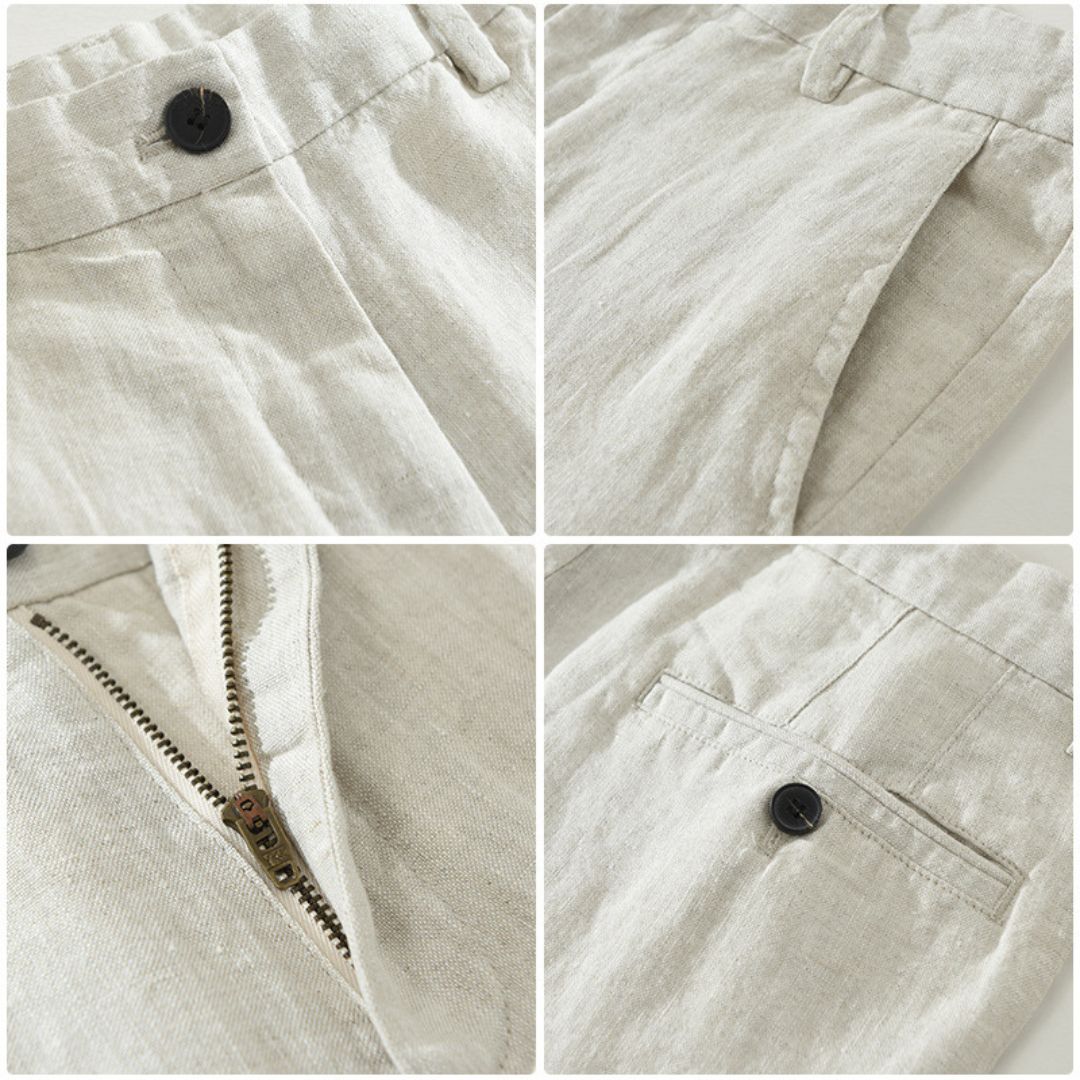MANSSINO™ | Men's Tapered Linen Trousers