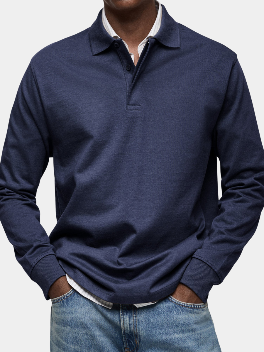 MONVIEL™ | Long Sleeve Polo Shirt