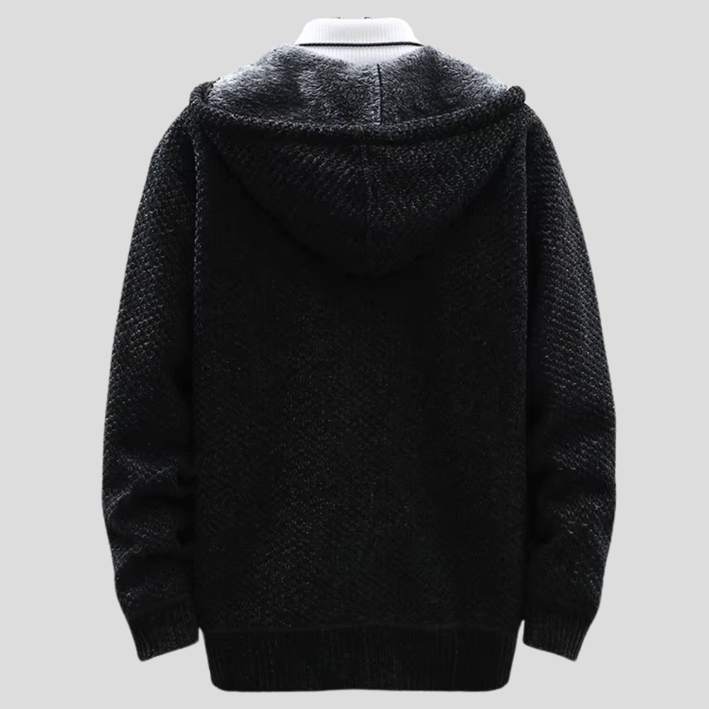 MONVIEL™ | Knit-Outer Fleece-Lined Zip Hoodie