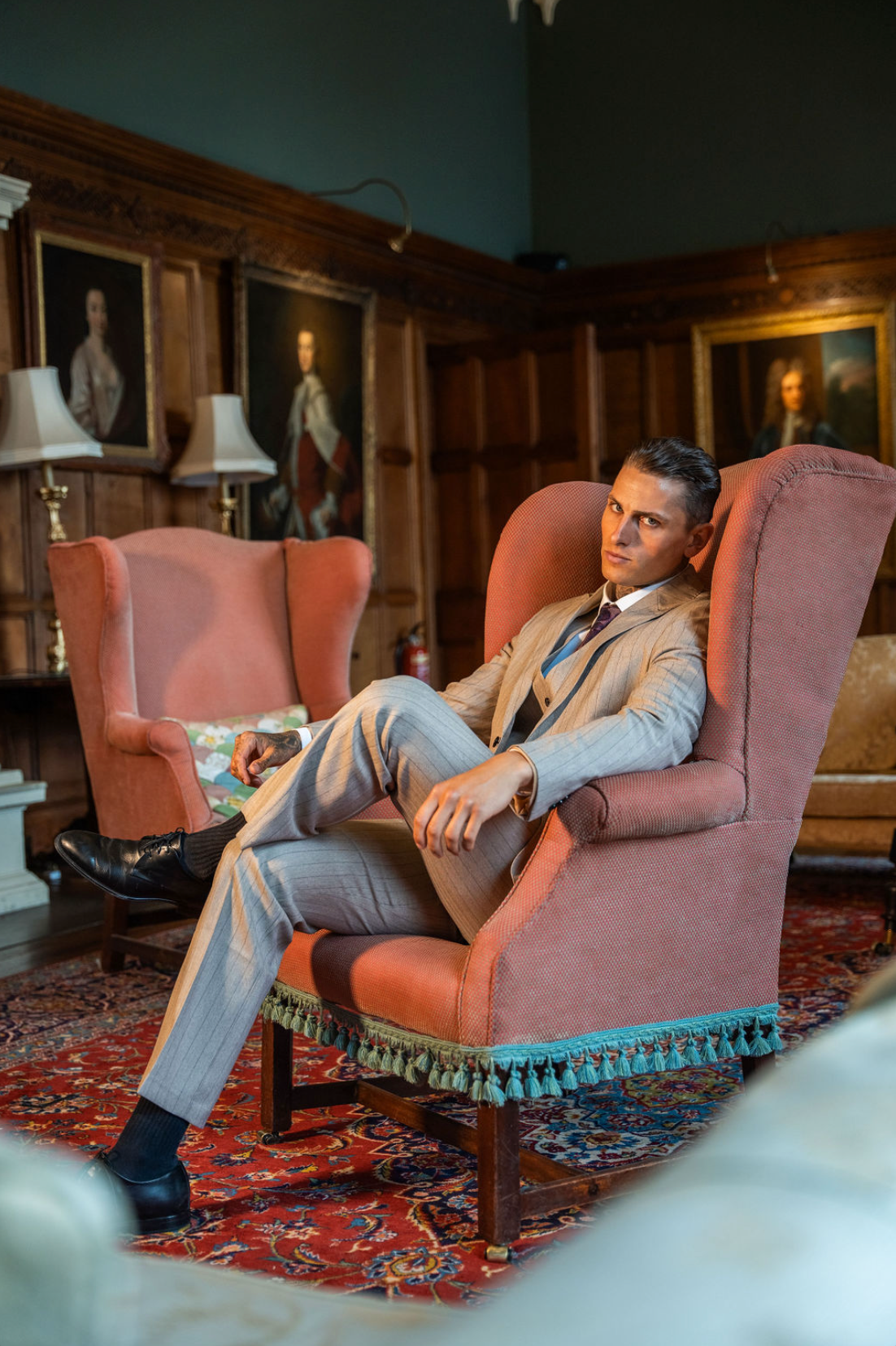 MONVIEL | Beige Three-piece suit