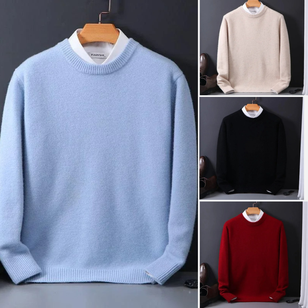 MONVIEL™ | Pure Cashmere Knit Long Sleeve