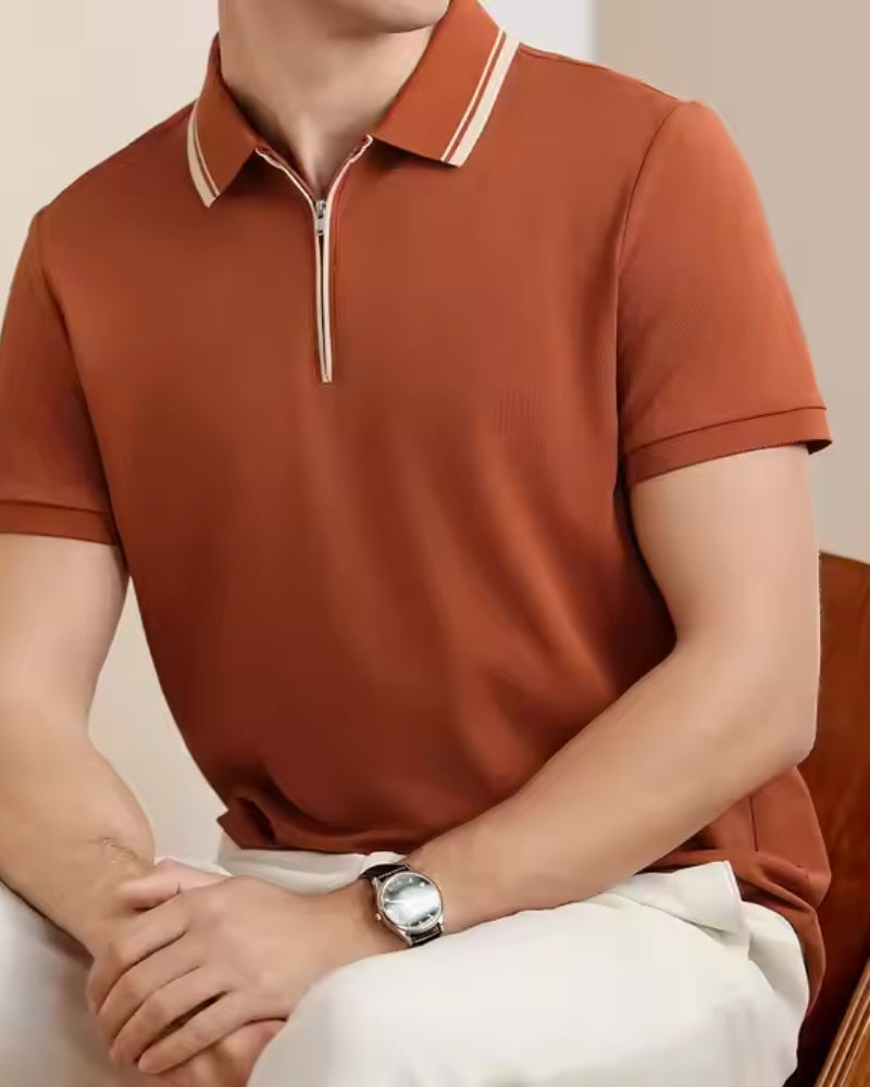 Eugène™ | Polo zippé en maille épaisse