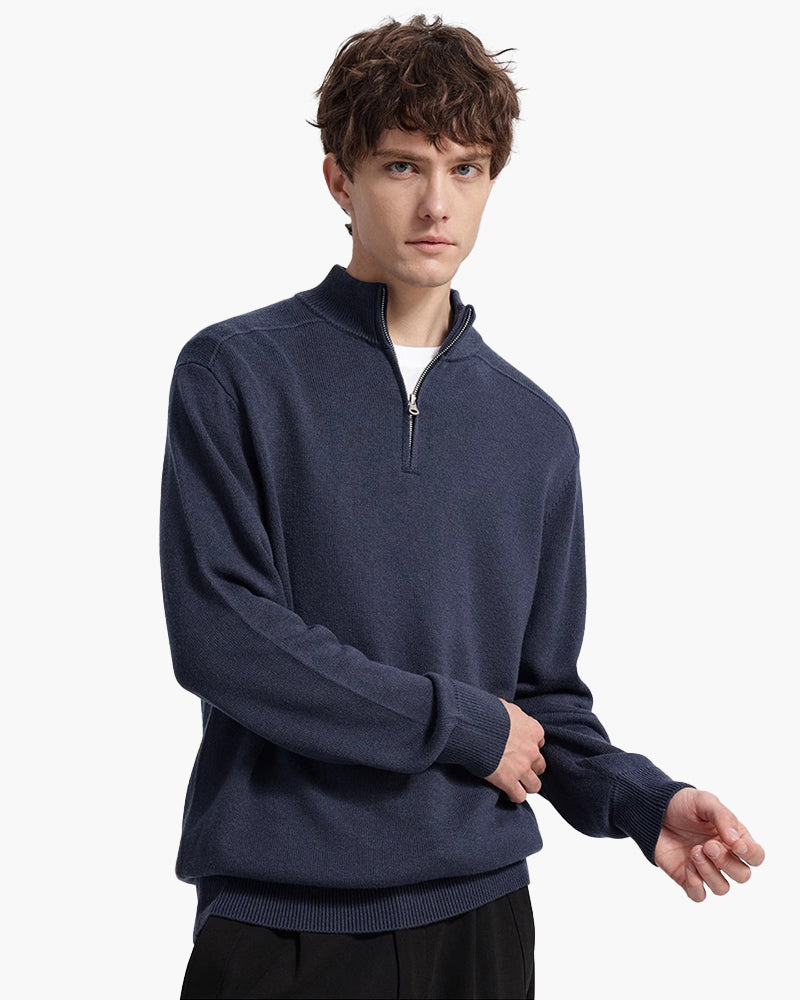 MONVIEL | MERINO WOOL HALF-ZIP