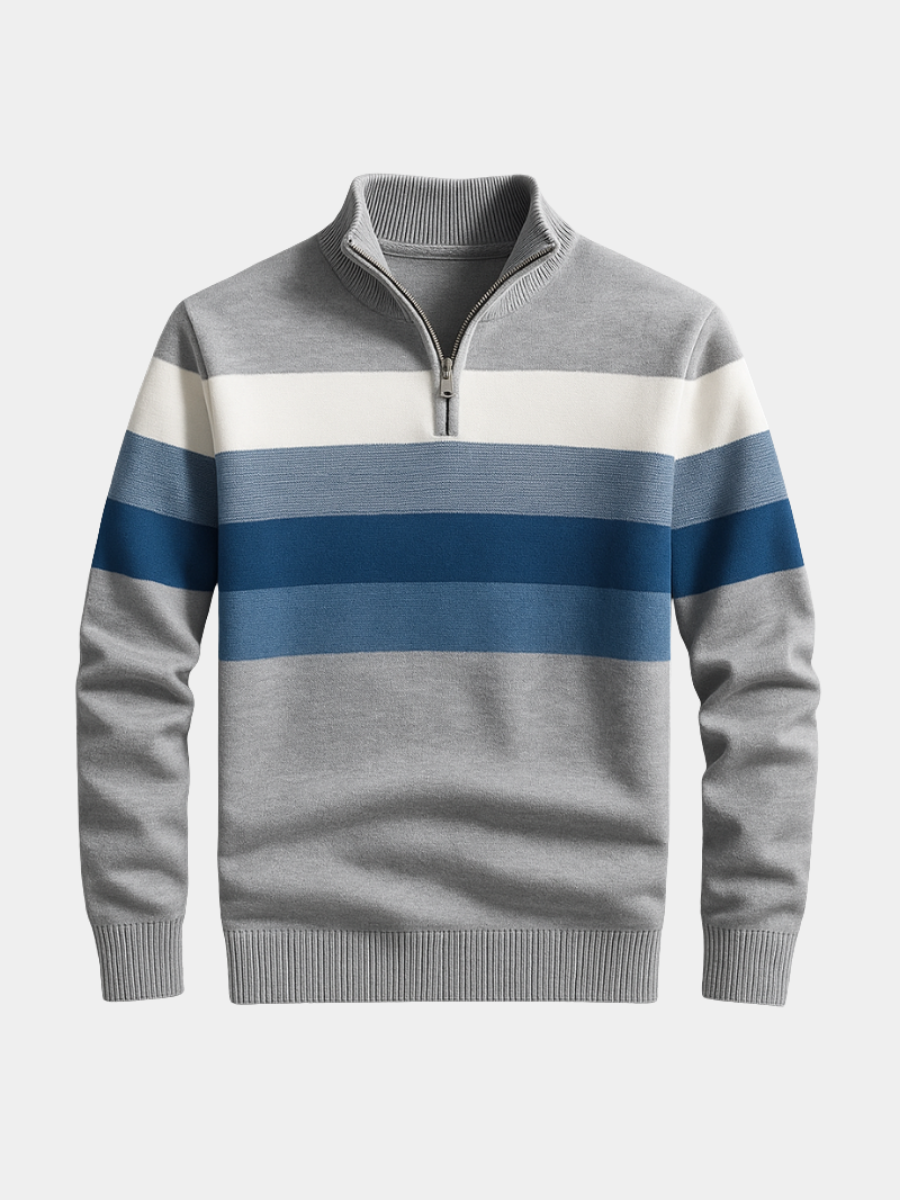 MANSSINO™ | Zip-Front Cotton Pullover