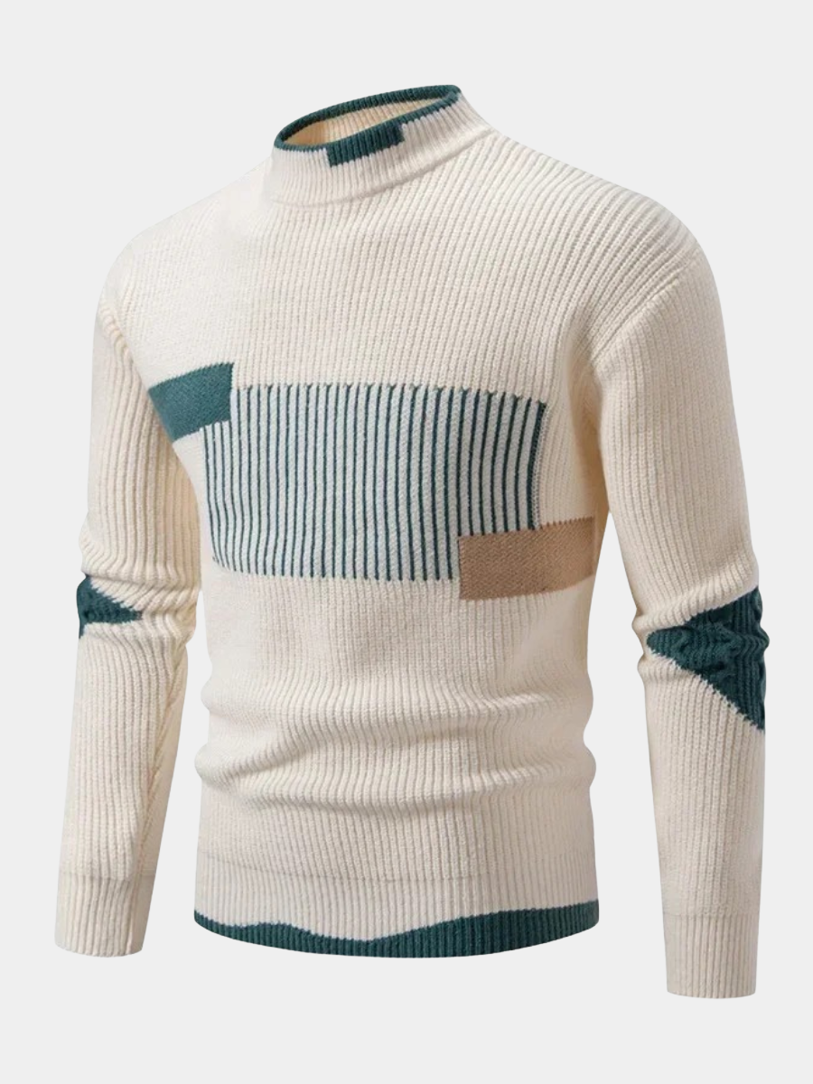 MANSSINO™ | Men's Textured Knit Crew Neck Pullover