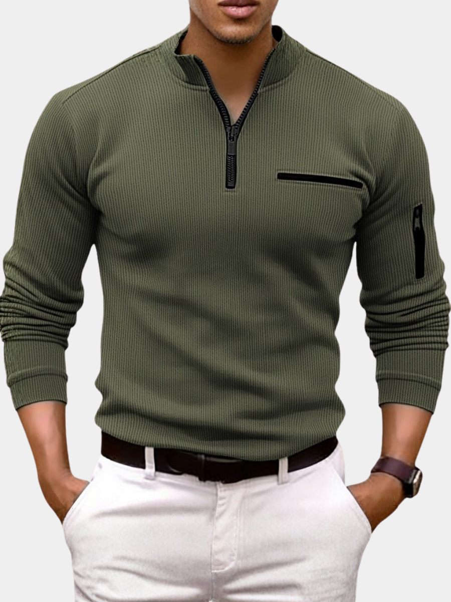Étienne™ | Chemise manches longues col zippé