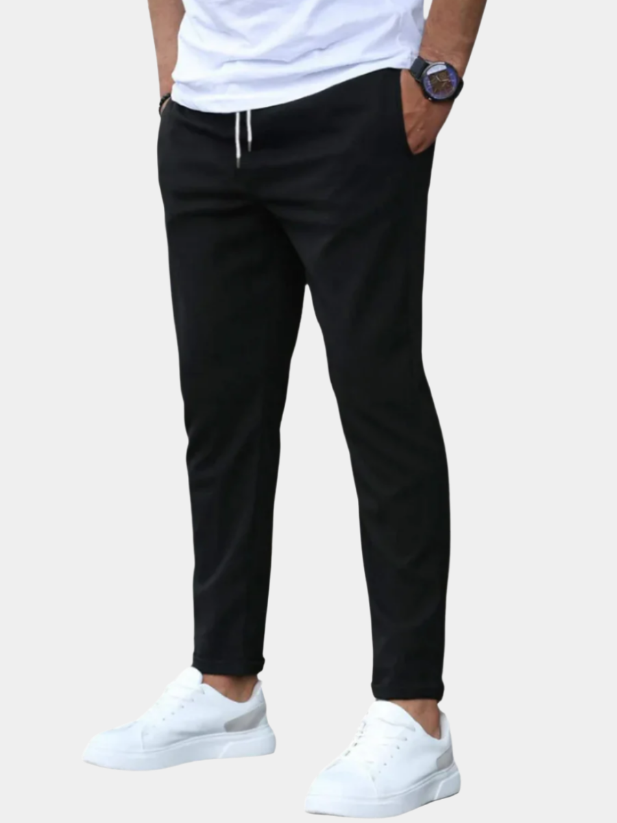 MONVIEL™ | Men's Stretch Cotton Slim Trousers