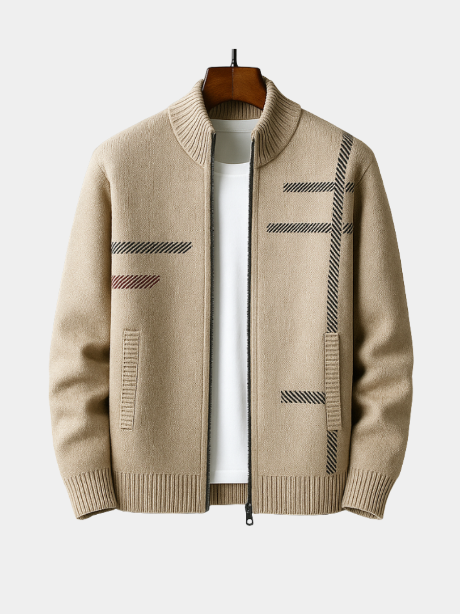 MANSSINO™ | Knit Zip-Up Jacket