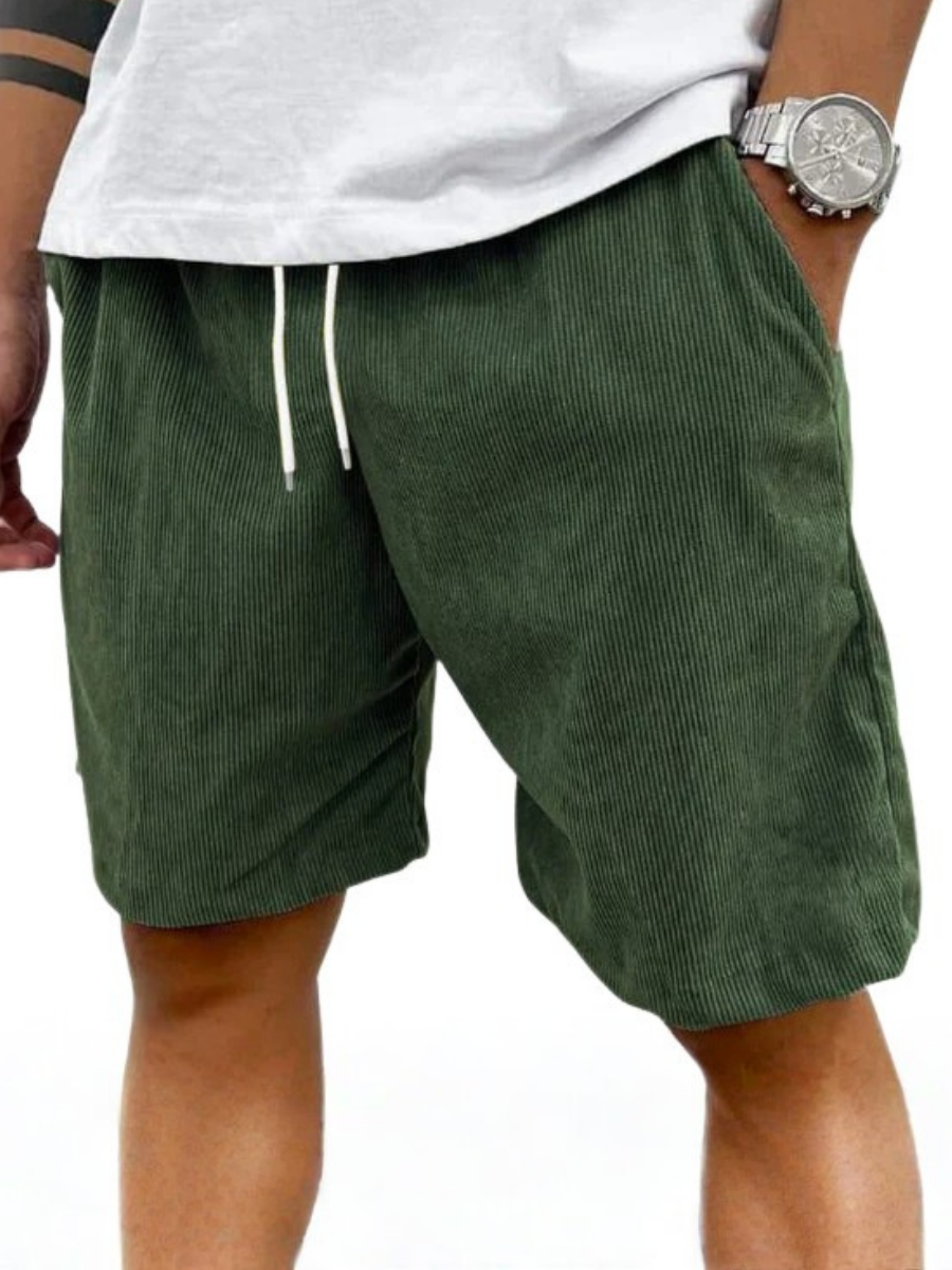 MANSSINO™ | Men's Fine-Wale Corduroy Drawstring Shorts