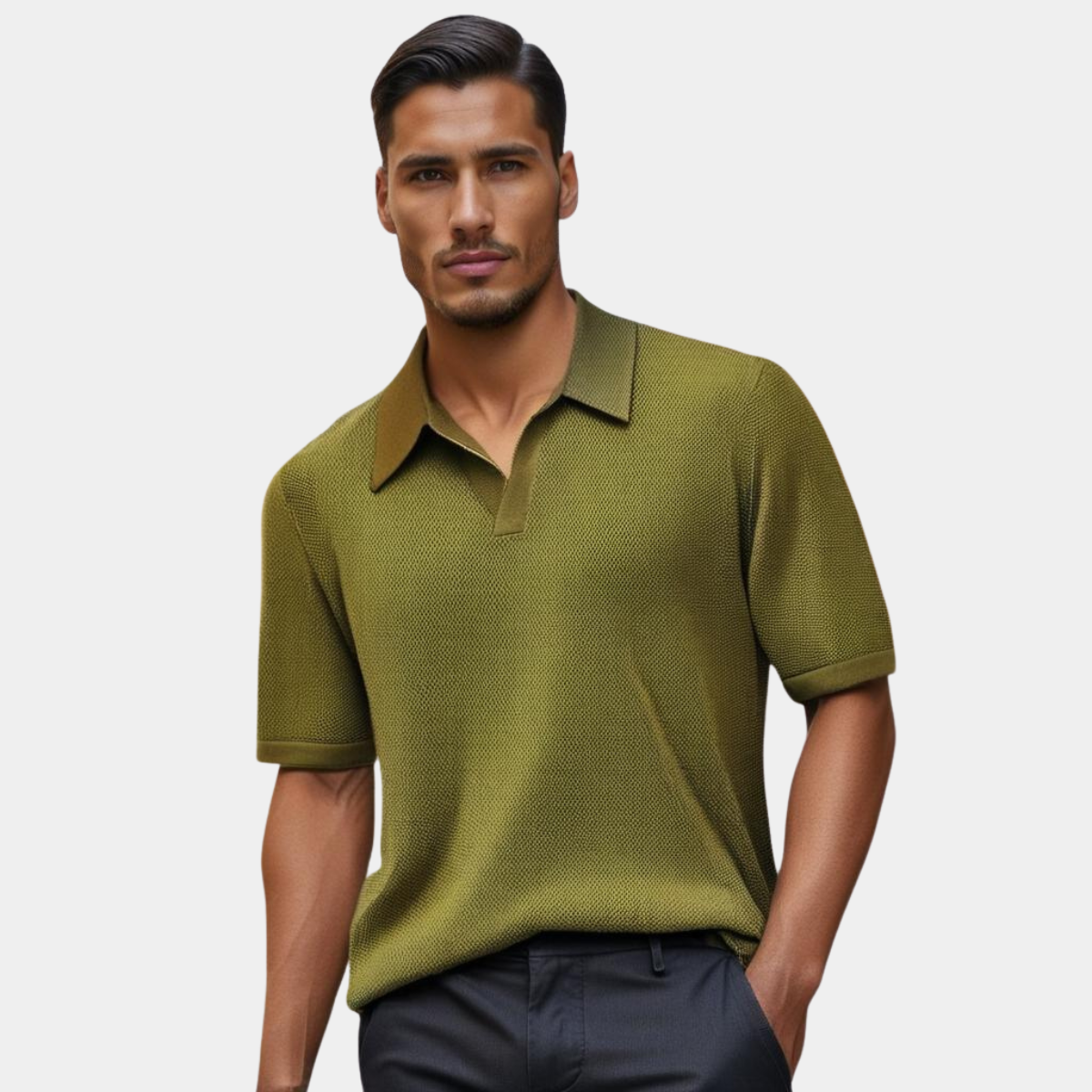MONVIEL™ | Men's Knitted Polo Shirt