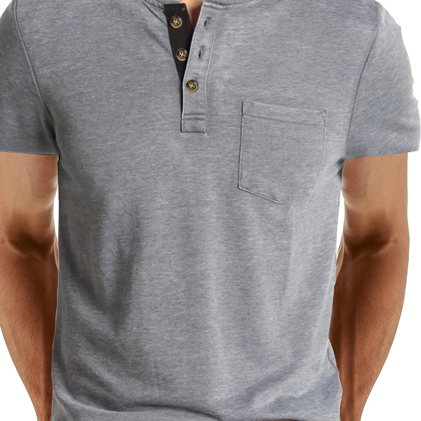 MONVIEL™ | Men's Cotton Henley T-Shirt