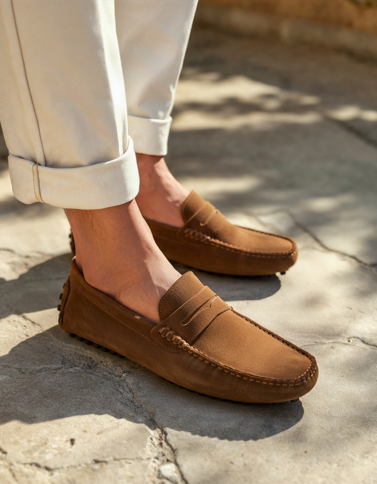 MONVIEL | Suede driver loafers