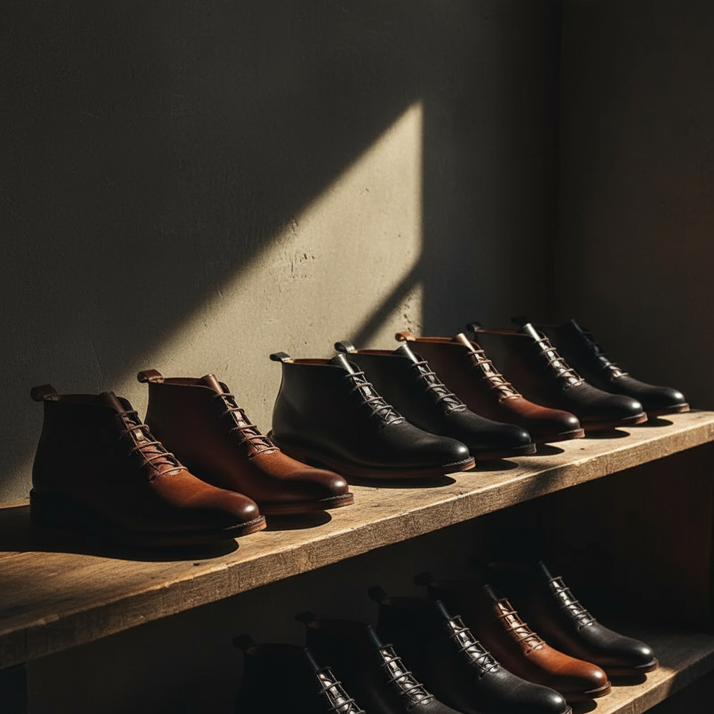 MANSSINO™ | Men's Full-Grain Leather Lace-Up Boot