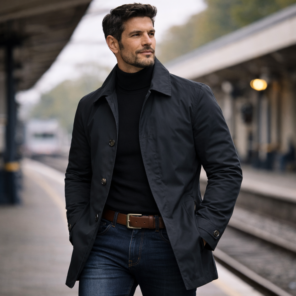 MANSSINO™ | Quilted-Lined Button Coat
