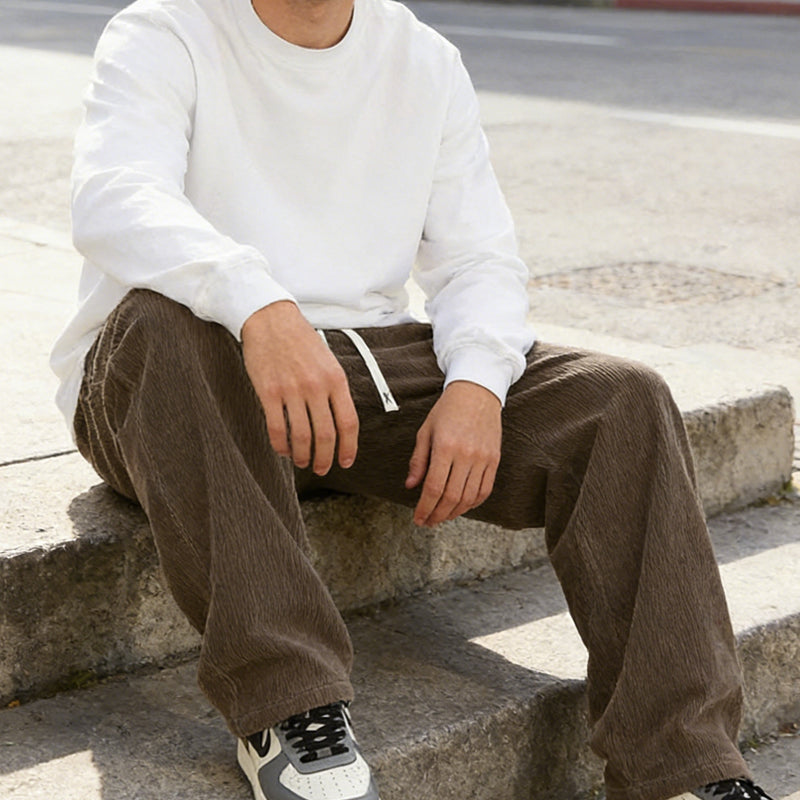 MONVIEL™ | Men's Elastic-Waist Corduroy Trousers