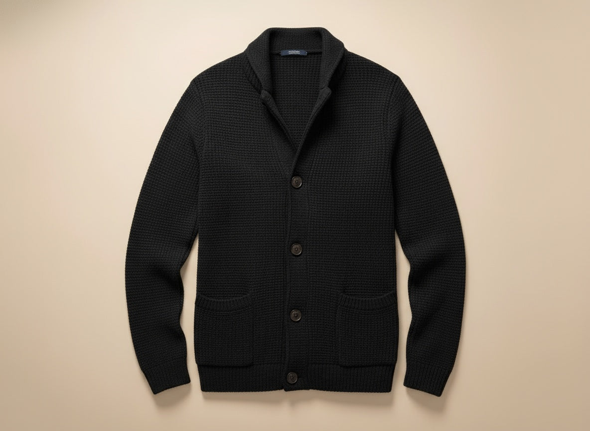 MANSSINO™ | Men's Wool-Cotton Knit Button Cardigan