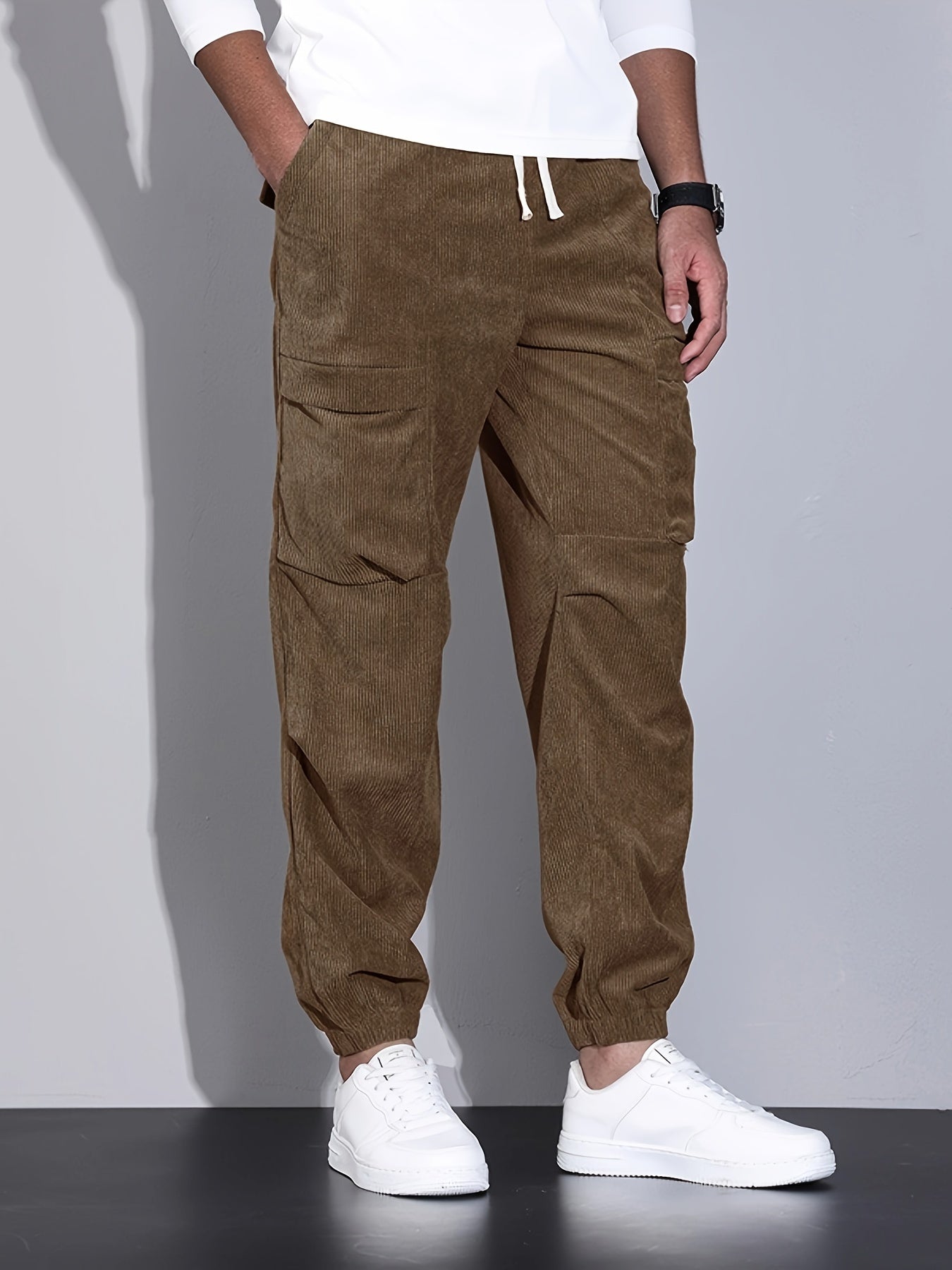 LAURENT MONACO | PANTALON CARGO EN CORDUROY