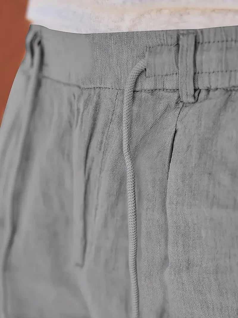 MANSSINO™ | Men's Linen Drawstring Tapered Trousers