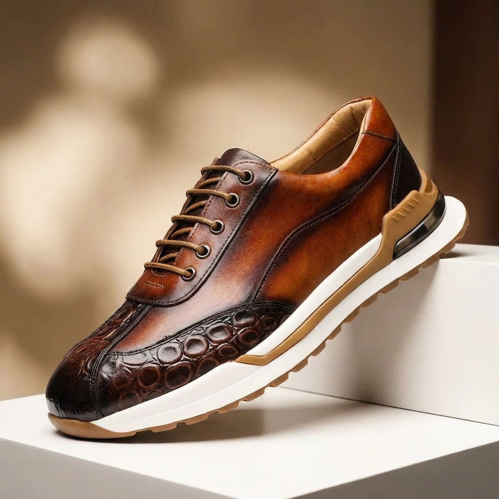 MANSSINO™ | Men's Cowhide Leather Orthopaedic Sneaker