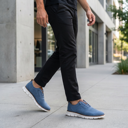 MANSSINO™ | Men's Knit Lace-Up Low Sneaker