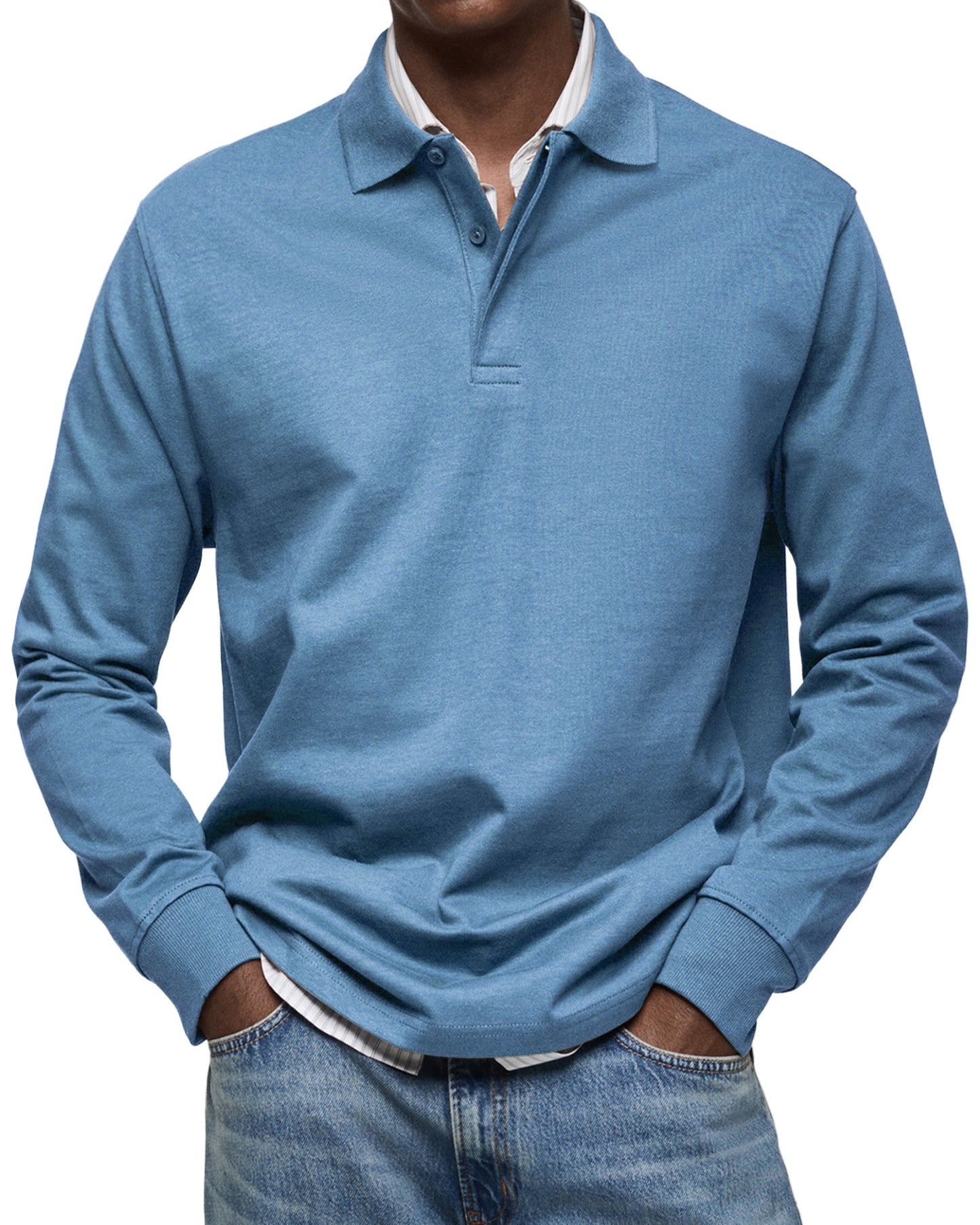 MONVIEL™ | Long Sleeve Polo Shirt