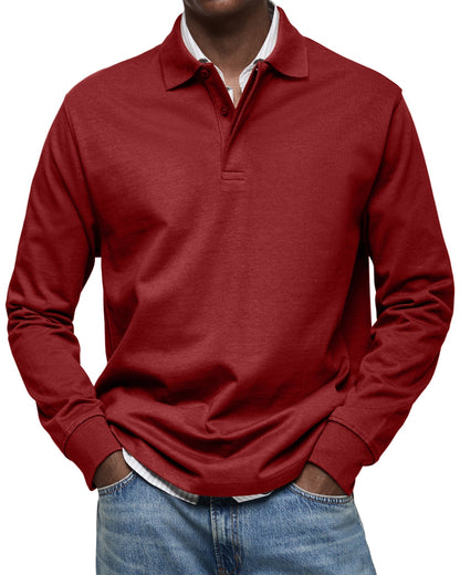 MONVIEL™ | Long Sleeve Polo Shirt