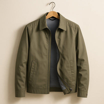 Veste Légère Doublée À Carreaux Pour Homme