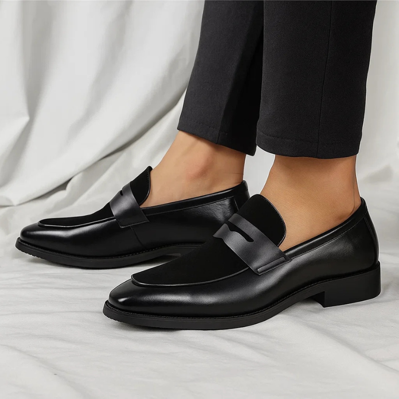 MANSSINO™ | Men's Leather Suede Formal Penny Loafer