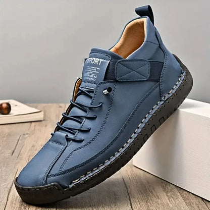MANSSINO™ | Men's Hand-Stitched Leather Street Sneaker