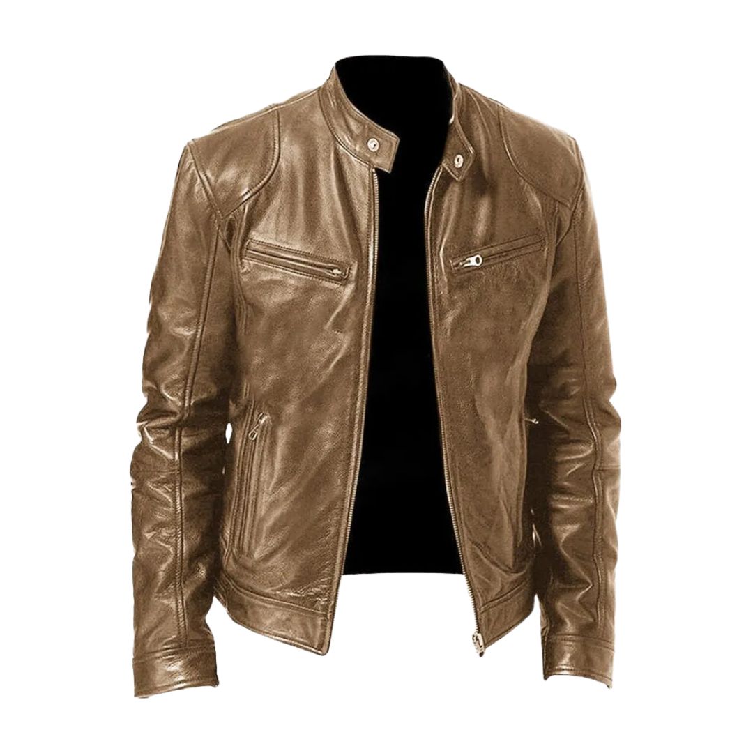 MANSSINO™ | Slim Fit Leather Jacket
