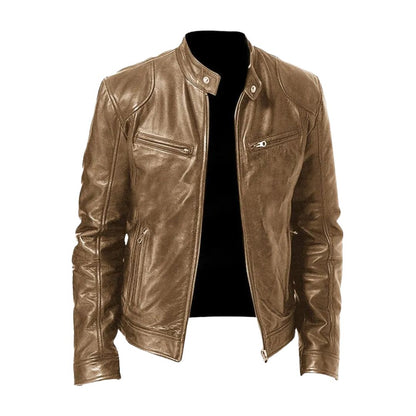 MANSSINO™ | Slim Fit Leather Jacket