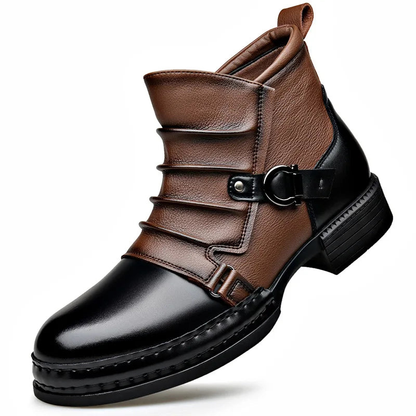 MANSSINO™ | Men's Layered Buckle Strap Ankle Boot