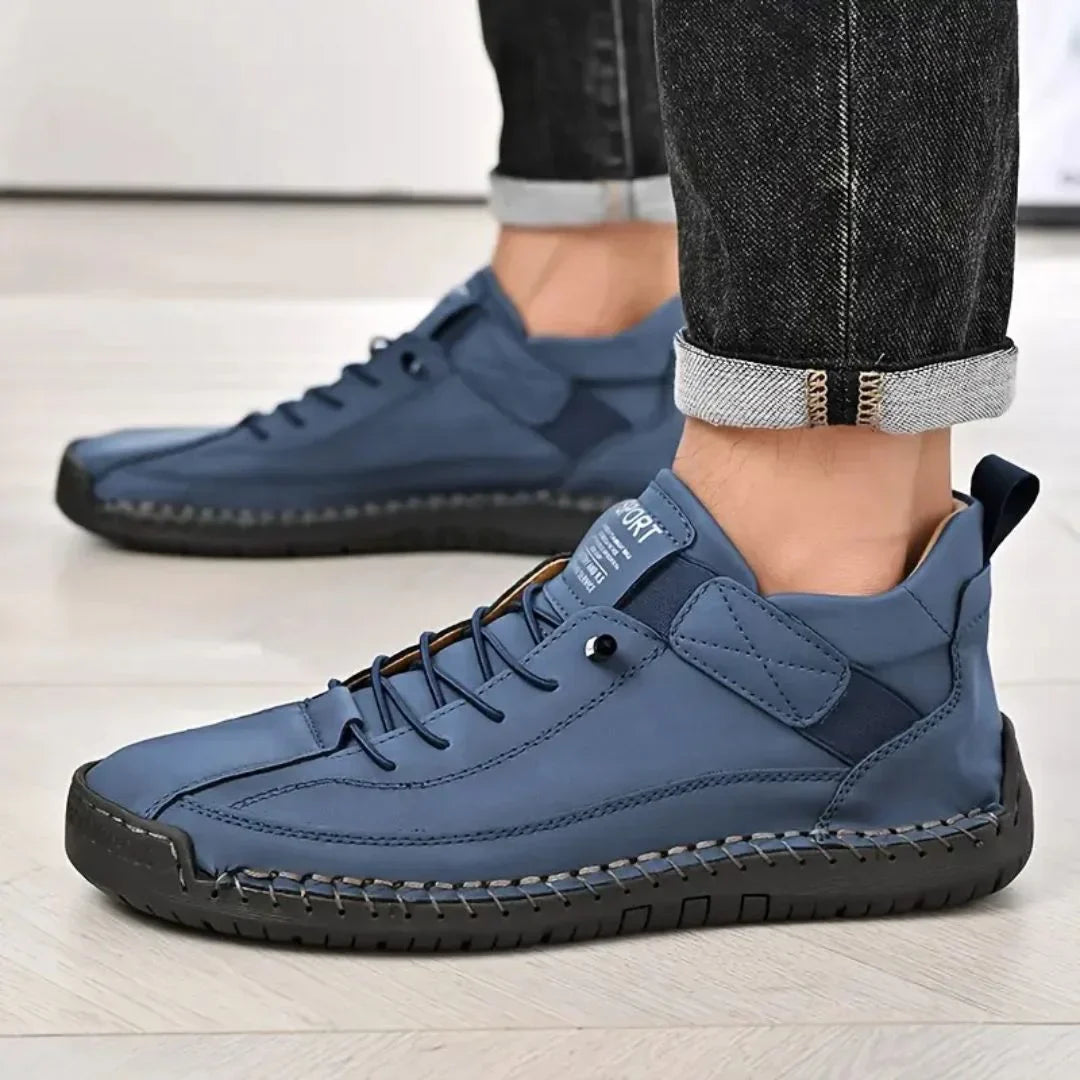 MANSSINO™ | Men's Hand-Stitched Leather Street Sneaker