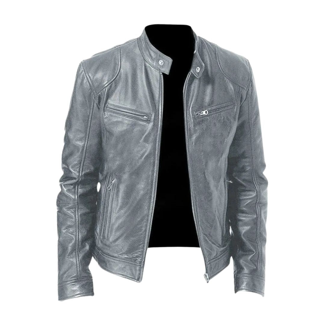 MANSSINO™ | Slim Fit Leather Jacket