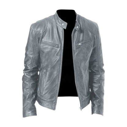 MANSSINO™ | Slim Fit Leather Jacket