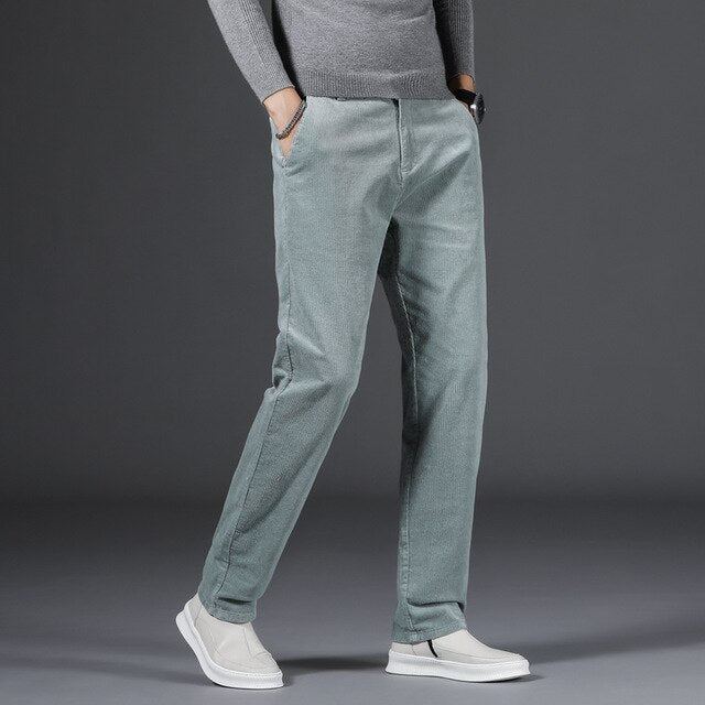 MONVIEL | Mid-rise corduroy trousers