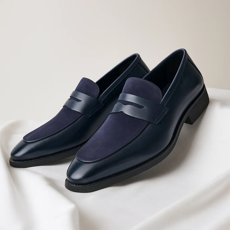 MANSSINO™ | Men's Leather Suede Formal Penny Loafer