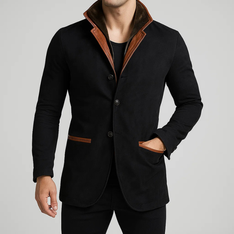 MANSSINO™ | Fitted Suede Blazer Jacket