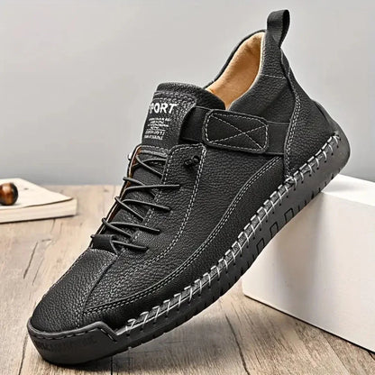 MANSSINO™ | Men's Hand-Stitched Leather Street Sneaker