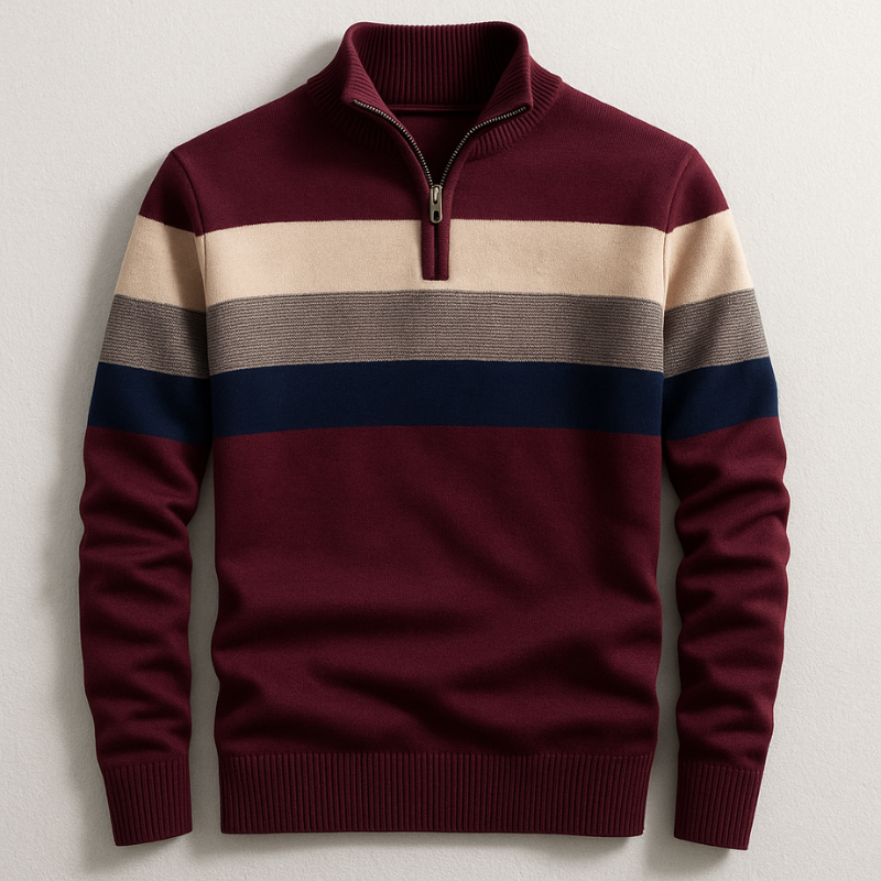 MANSSINO™ | Zip-Front Cotton Pullover