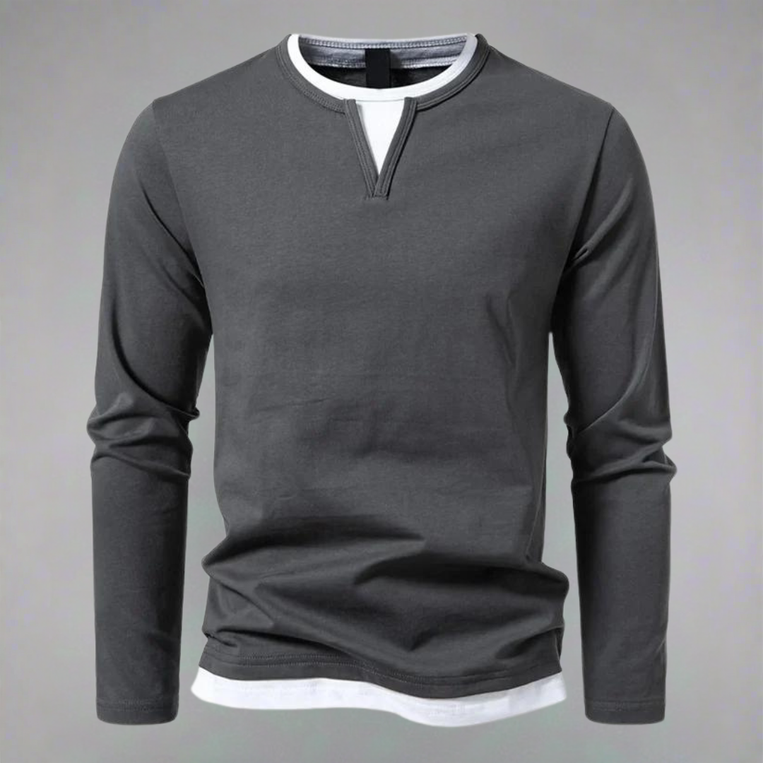 MANSSINO™ | Men's Premium Cotton V-Neck Pullover