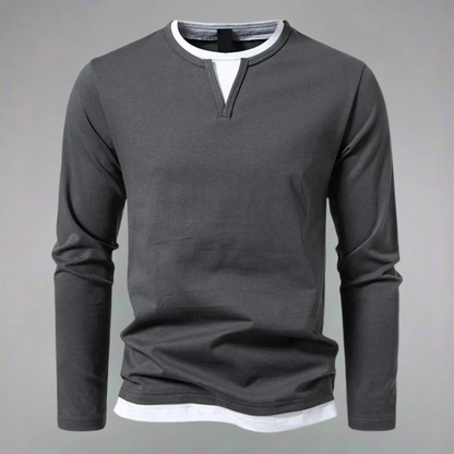 MANSSINO™ | Men's Premium Cotton V-Neck Pullover