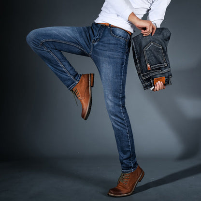 MONVIEL | Mens Slim-Fit Trousers