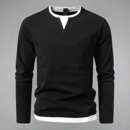 MANSSINO™ | Men's Premium Cotton V-Neck Pullover