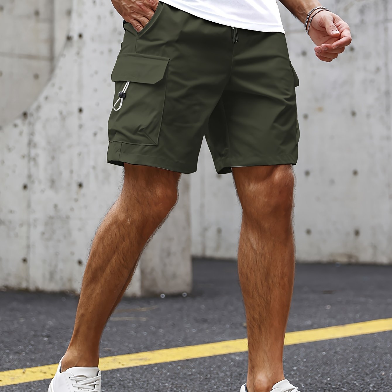 MANSSINO™ | Men's Relaxed Polyester Cargo Shorts