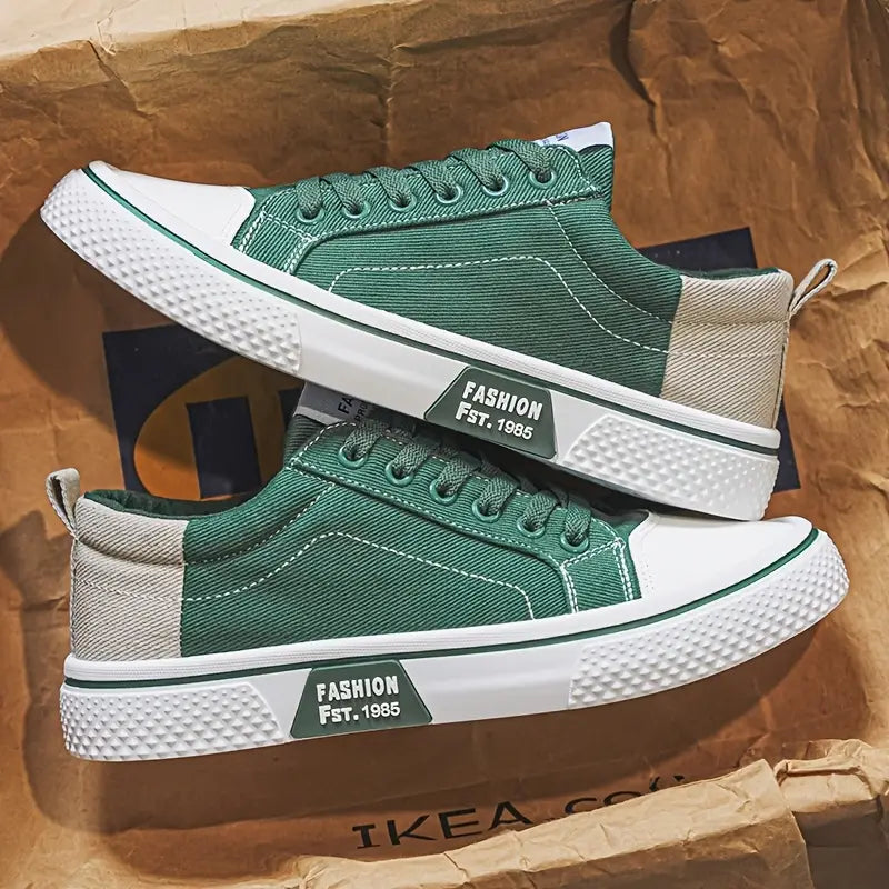 MANSSINO™ | Men's Color-Block Canvas Low-Top Sneaker