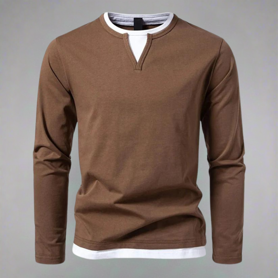 MANSSINO™ | Men's Premium Cotton V-Neck Pullover
